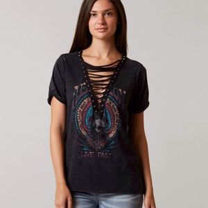 Affliction American Customs Glory Blacklight Top